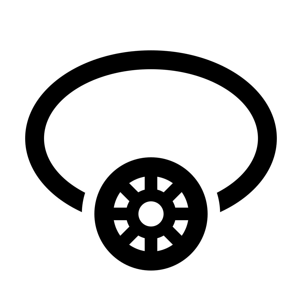 windows 11 outline style 戒指前视图 icon