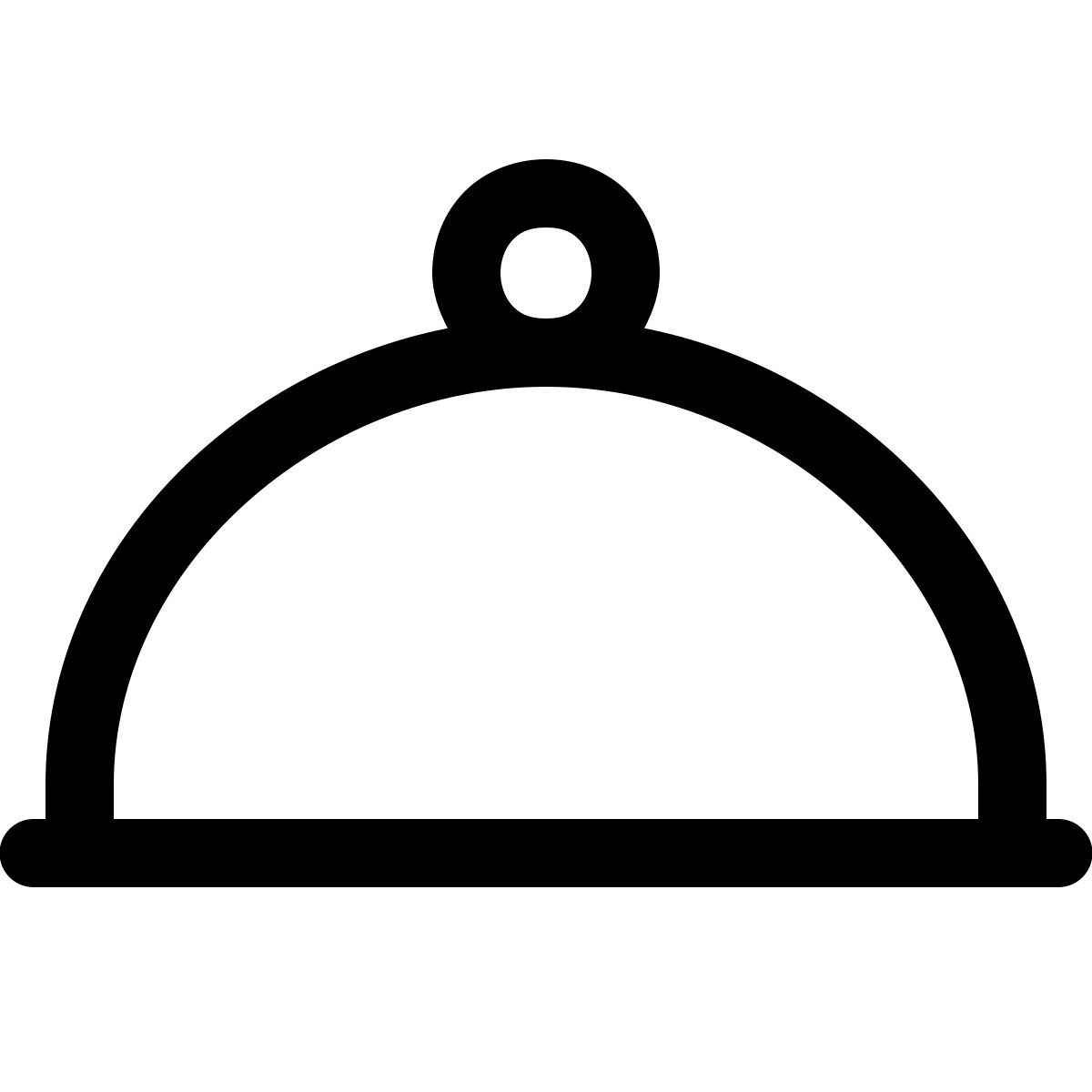 windows 11 outline style room service icon
