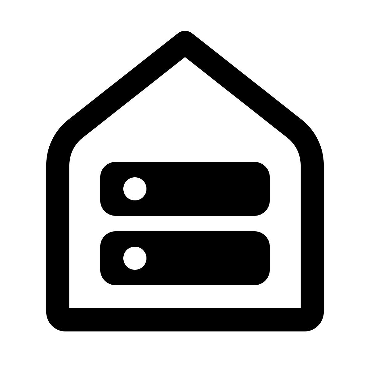 windows 11 outline style 루트 서버 icon