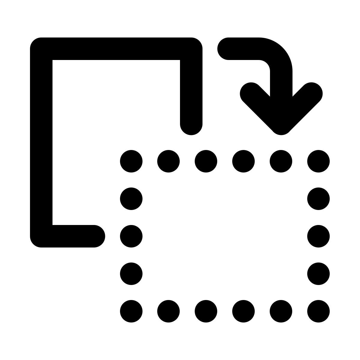 windows 11 outline style 시계 방향으로 페이지 회전 icon