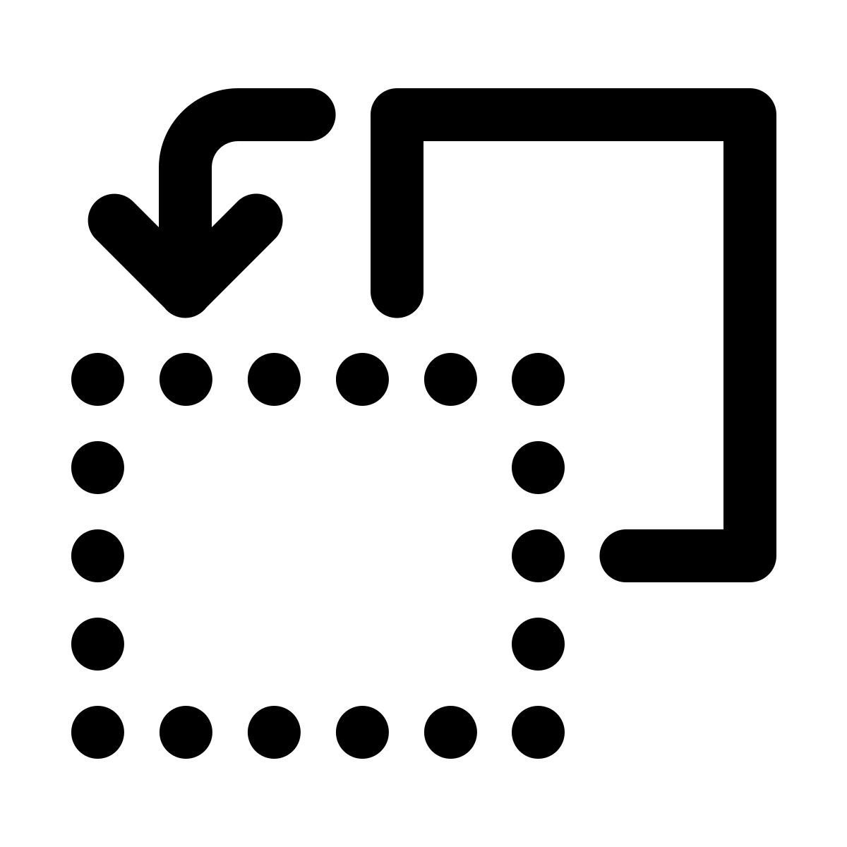 windows 11 outline style tourner la page dans le sens antihoraire icon