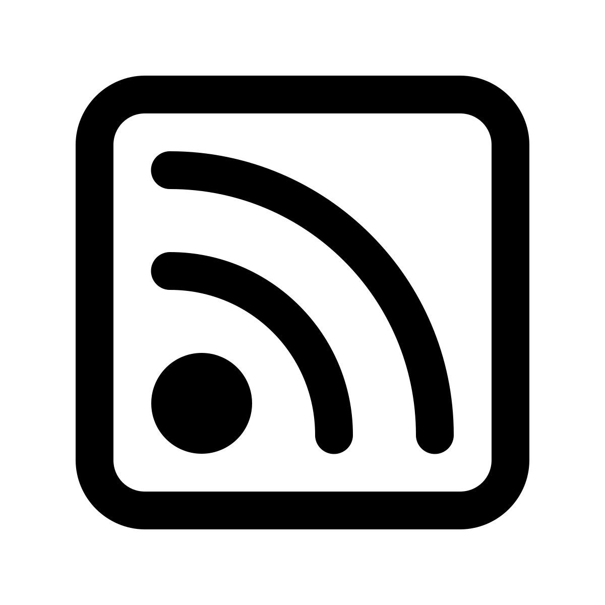 windows 11 outline style rss icon