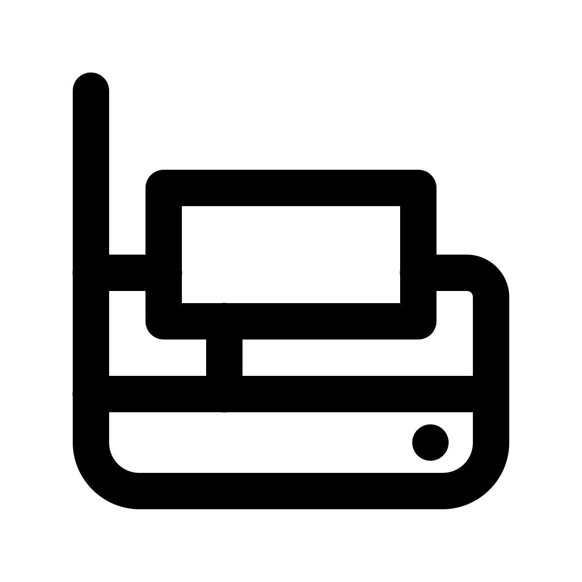 windows 11 outline style 스캐너 icon