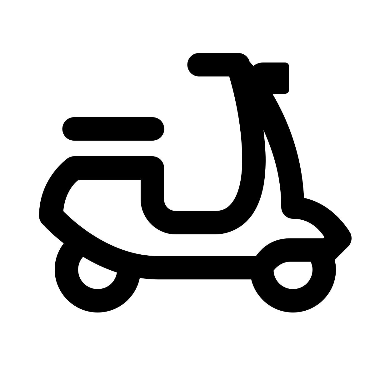 windows 11 outline style scooter icon