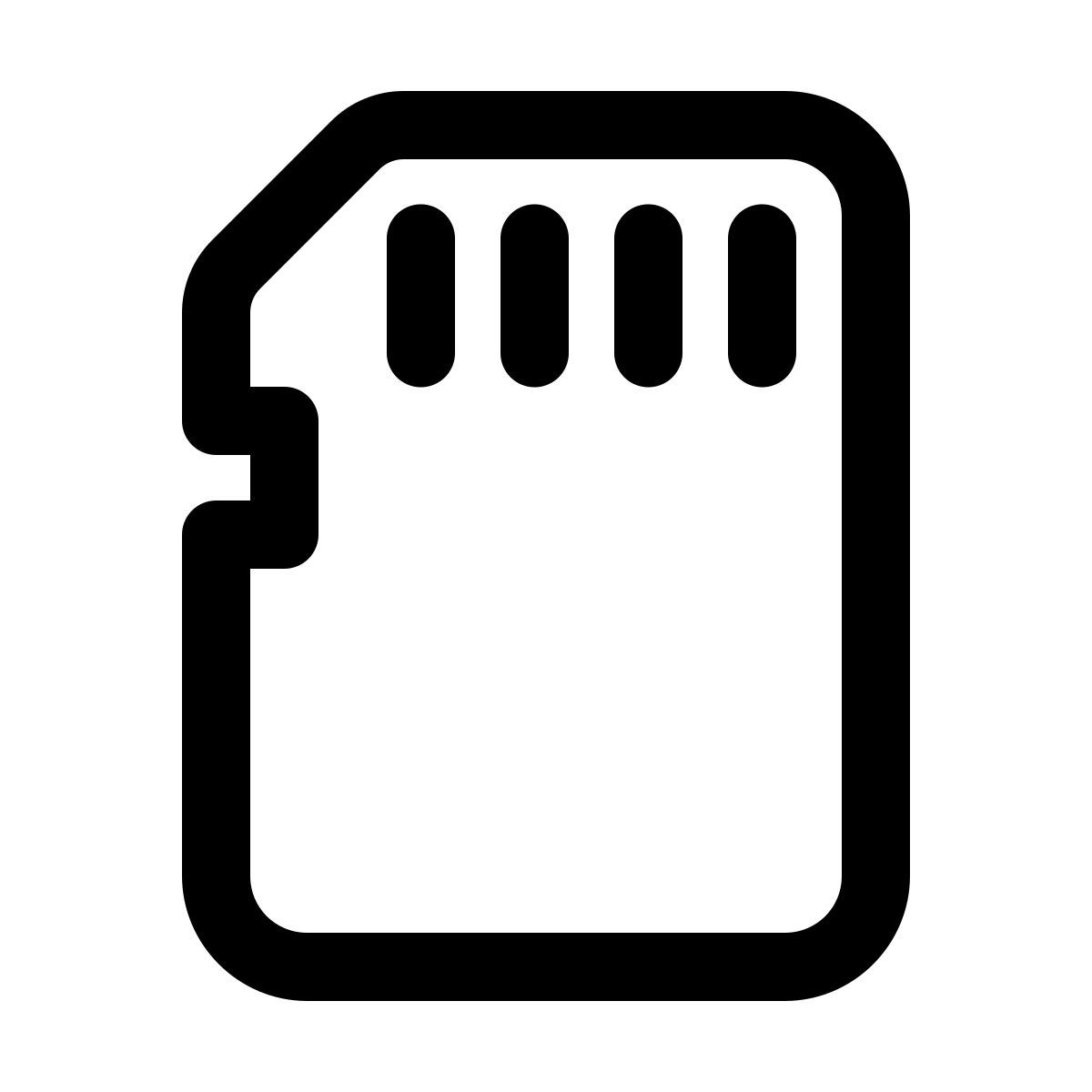 windows 11 outline style sd icon
