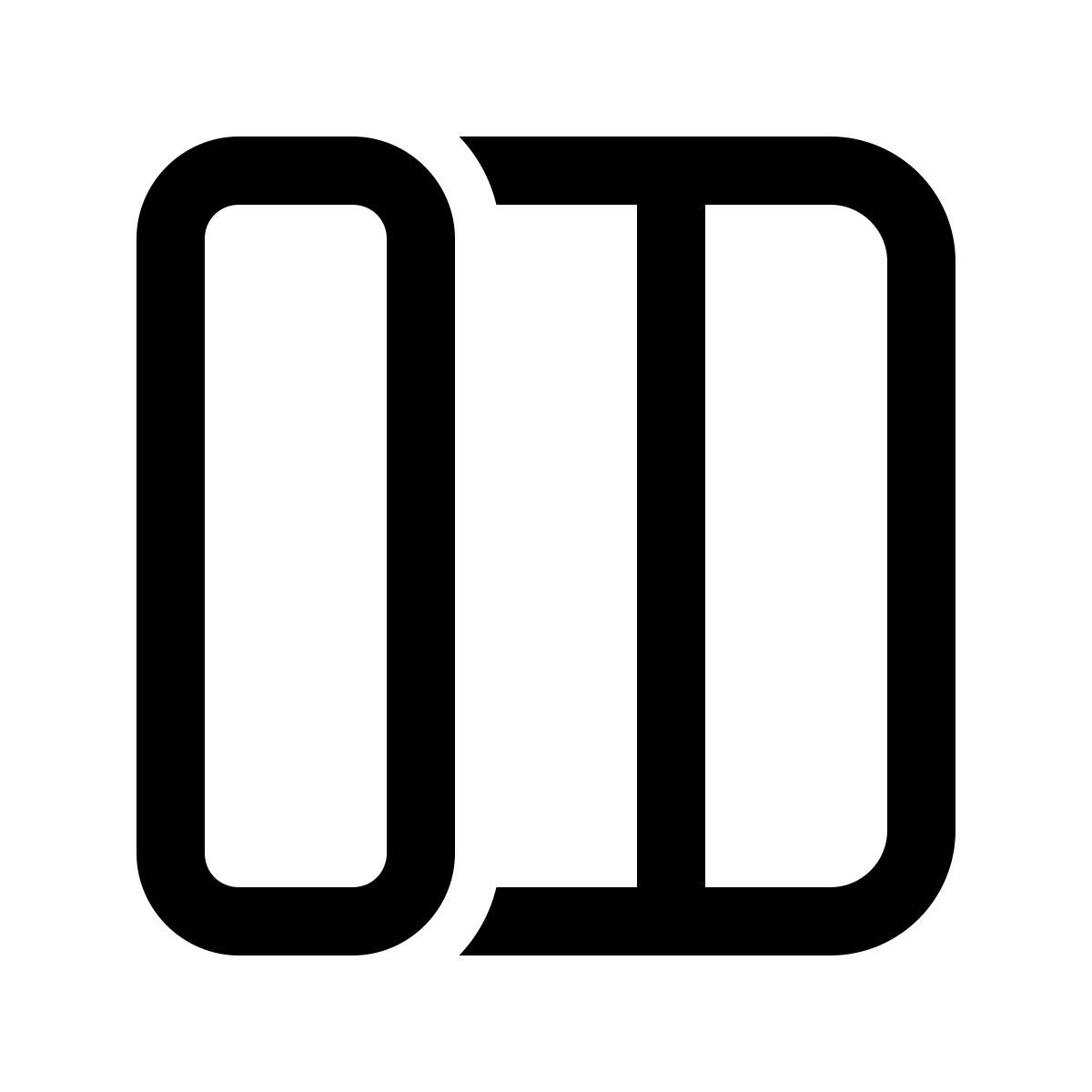 windows 11 outline style selecione coluna esquerda icon
