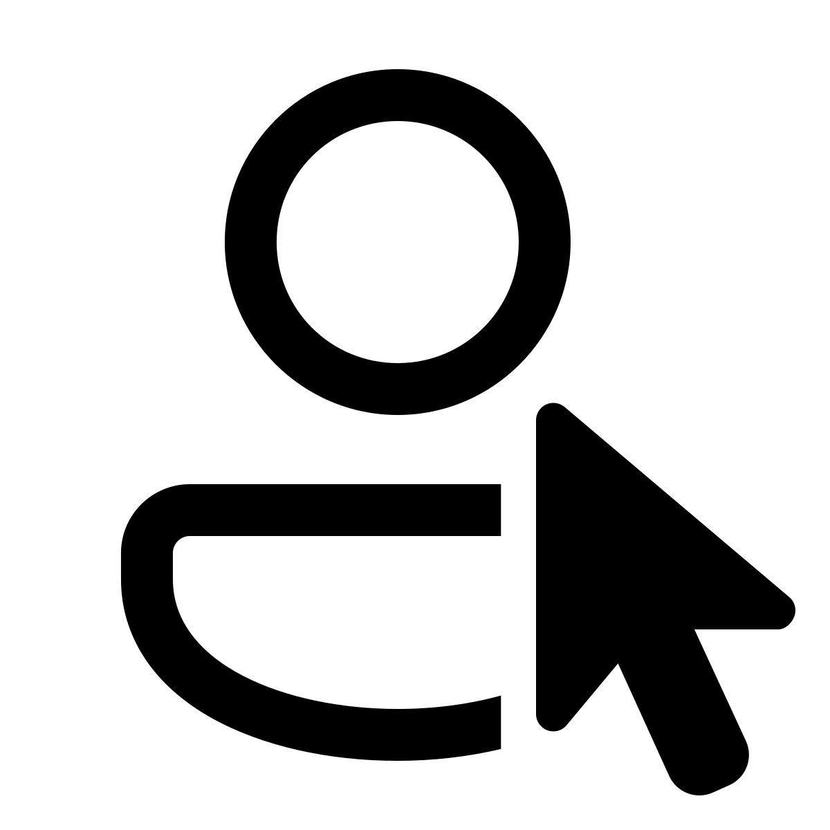 windows 11 outline style seleccionar usuario icon