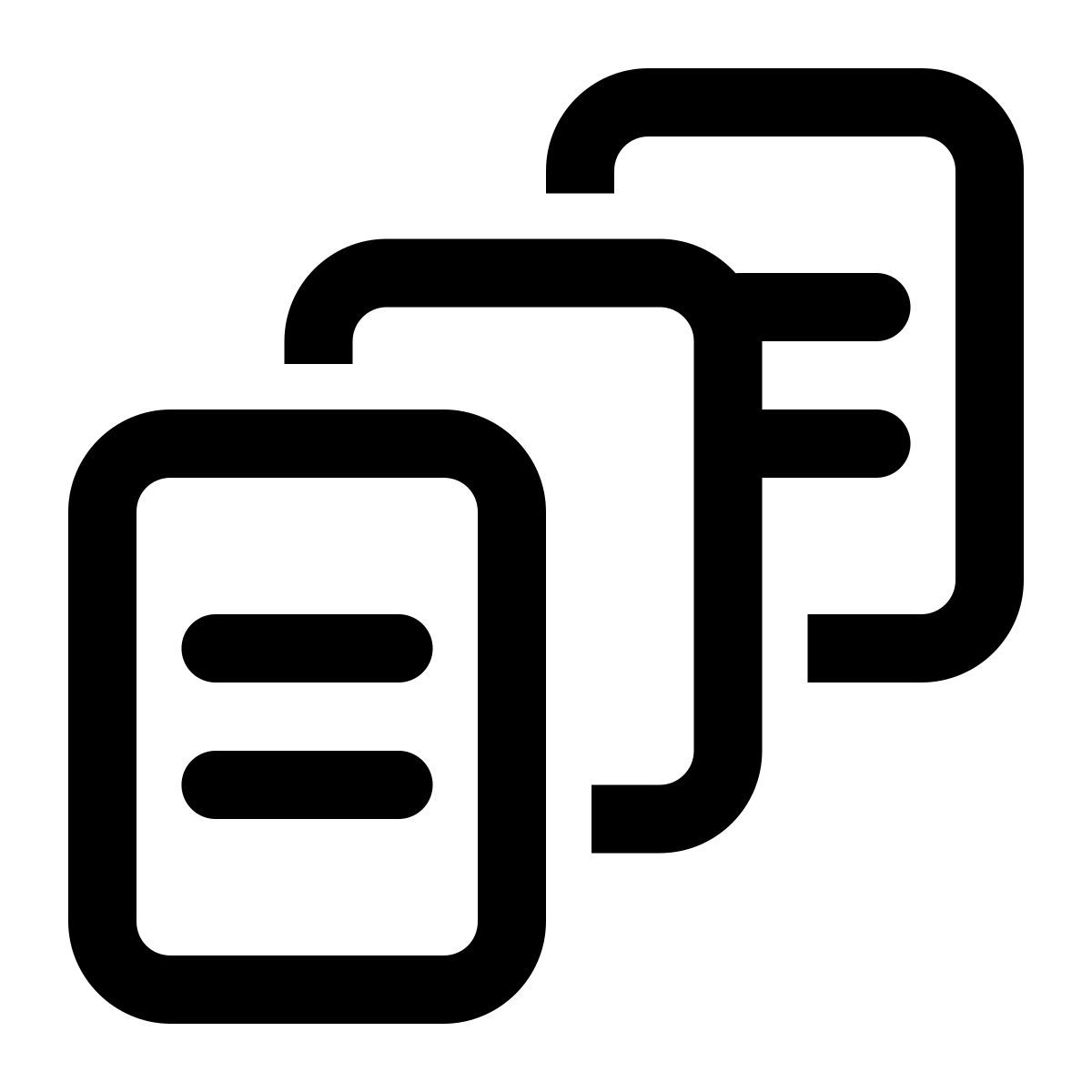 windows 11 outline style separate by using blank sheets icon