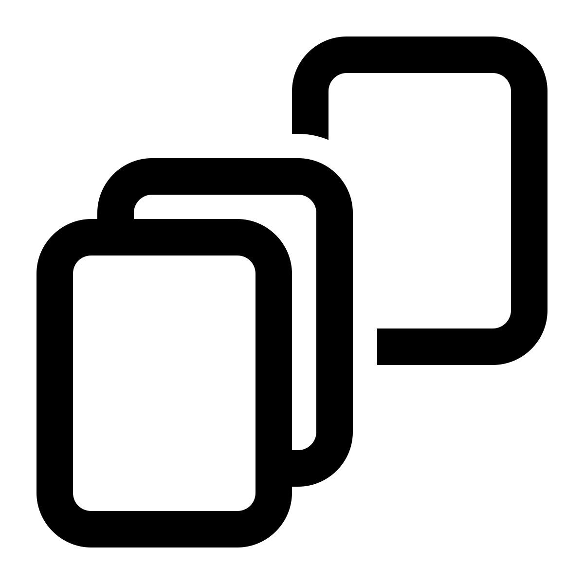 windows 11 outline style trennen sie alle n blätter icon