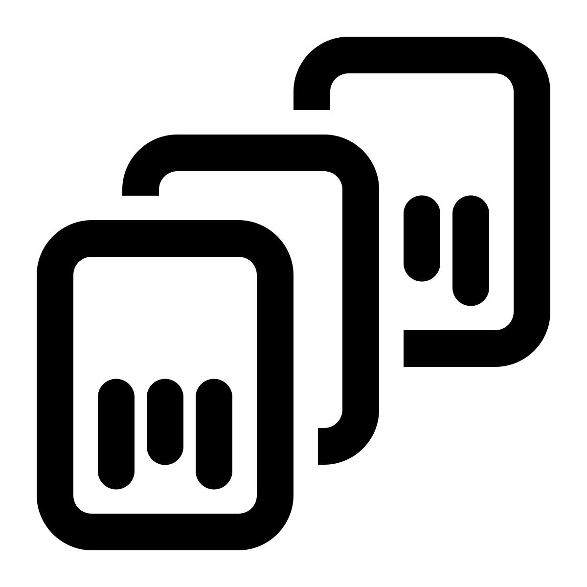 windows 11 outline style separate using a bar code icon