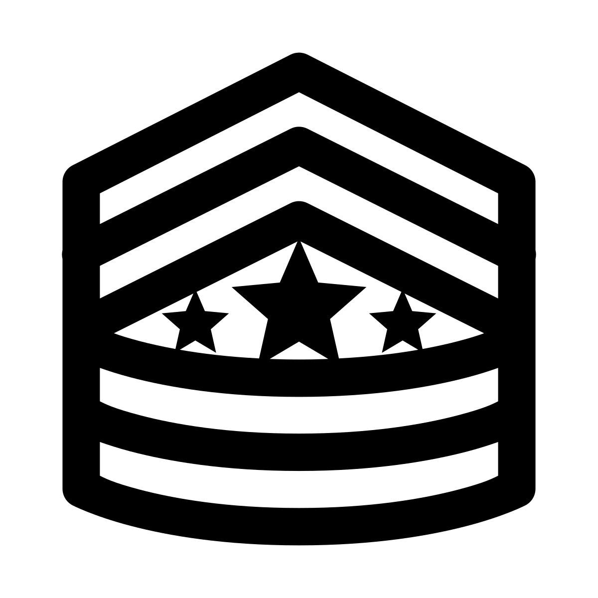 windows 11 outline style sargento major do exército sma icon