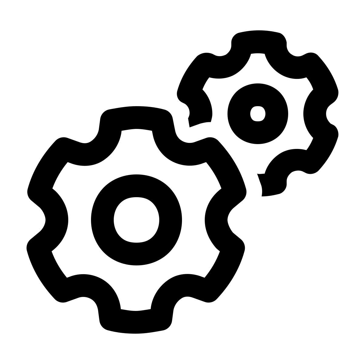 windows 11 outline style 服务 icon