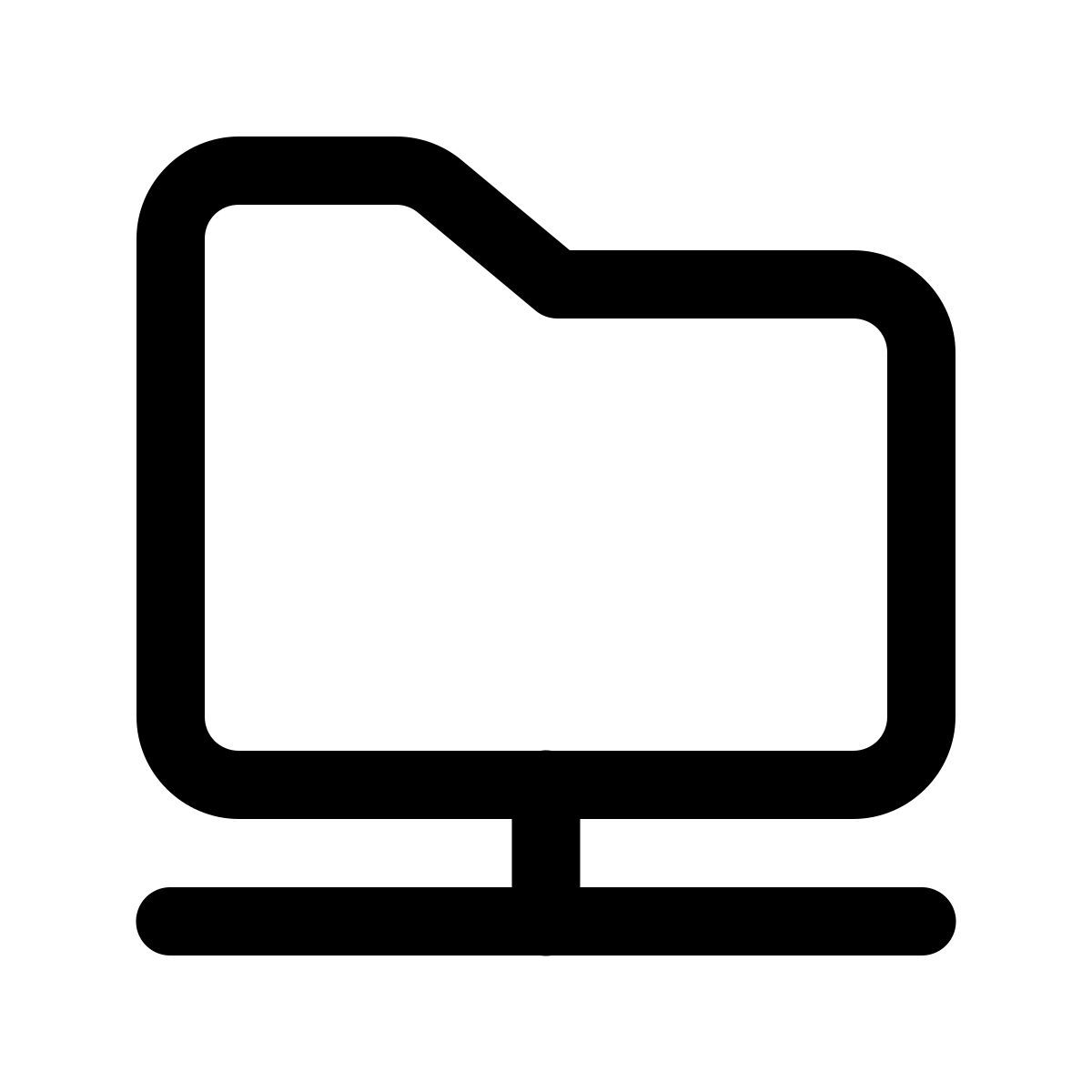 windows 11 outline style dossier partagé icon