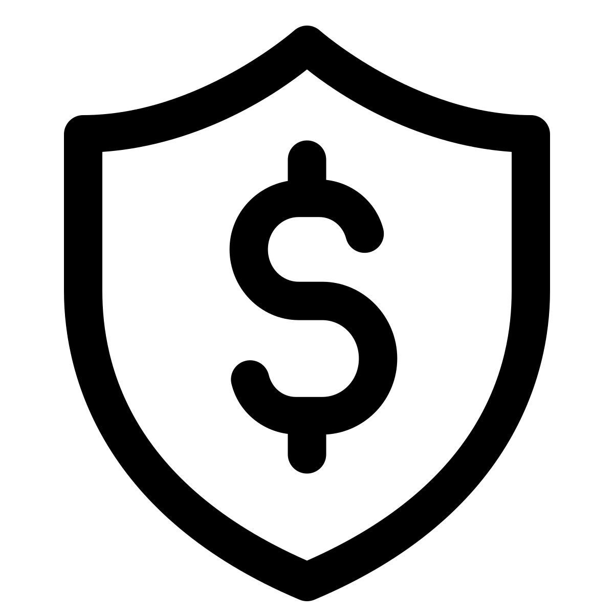 windows 11 outline style schild mit einem dollarzeichen icon