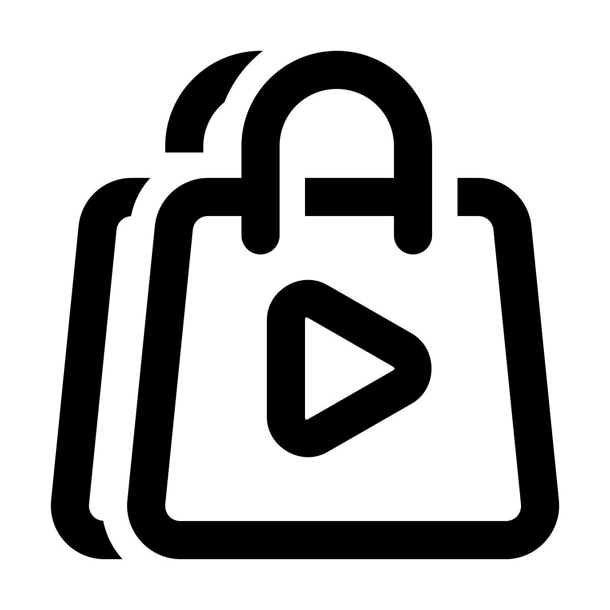 windows 11 outline style 购物袋二 icon