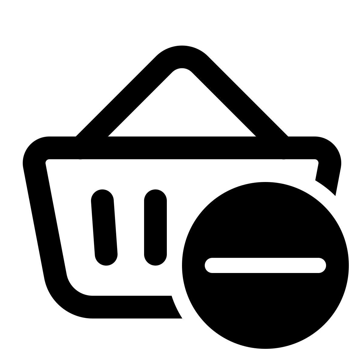 windows 11 outline style 购物篮删除 icon