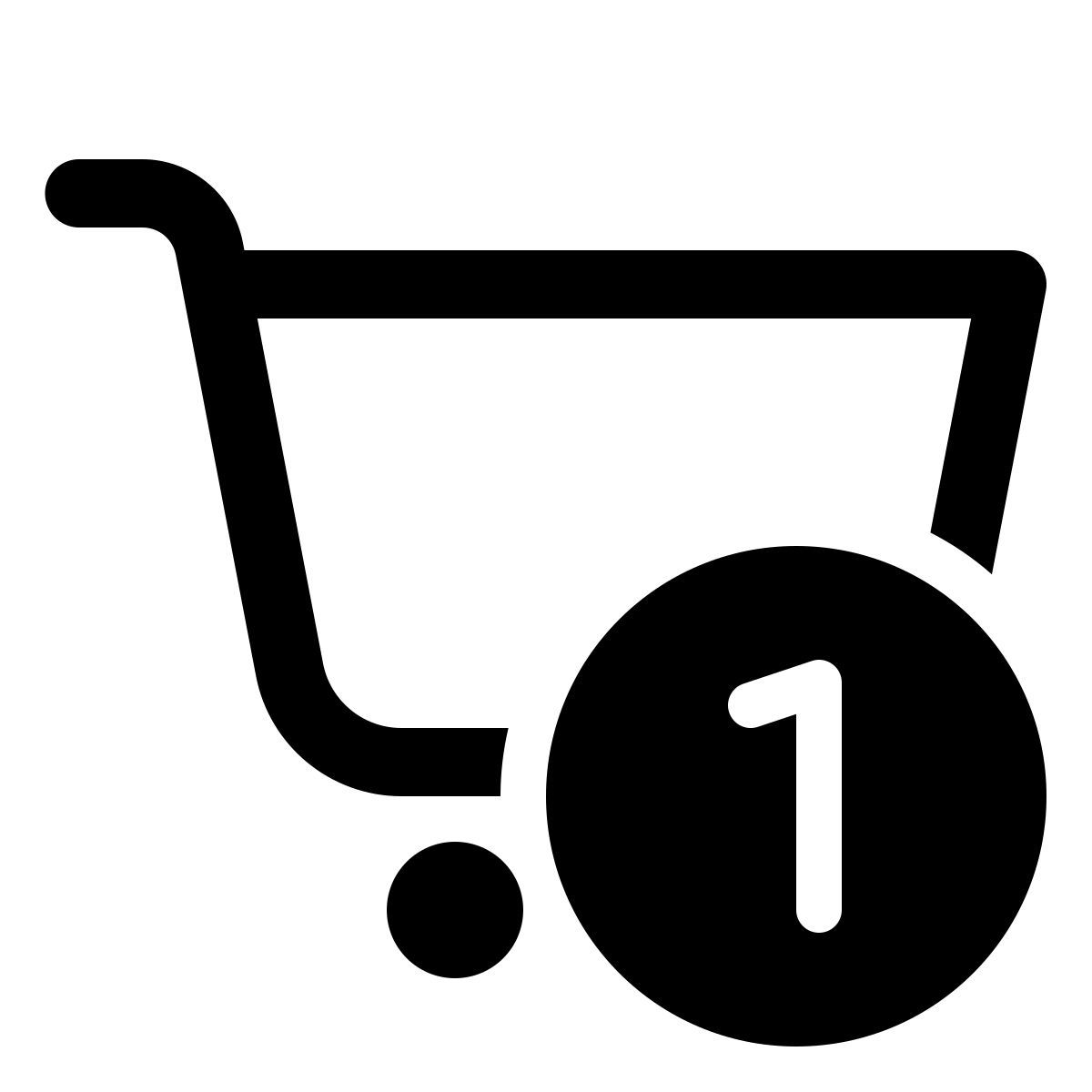 windows 11 outline style 有金钱的购物车 icon