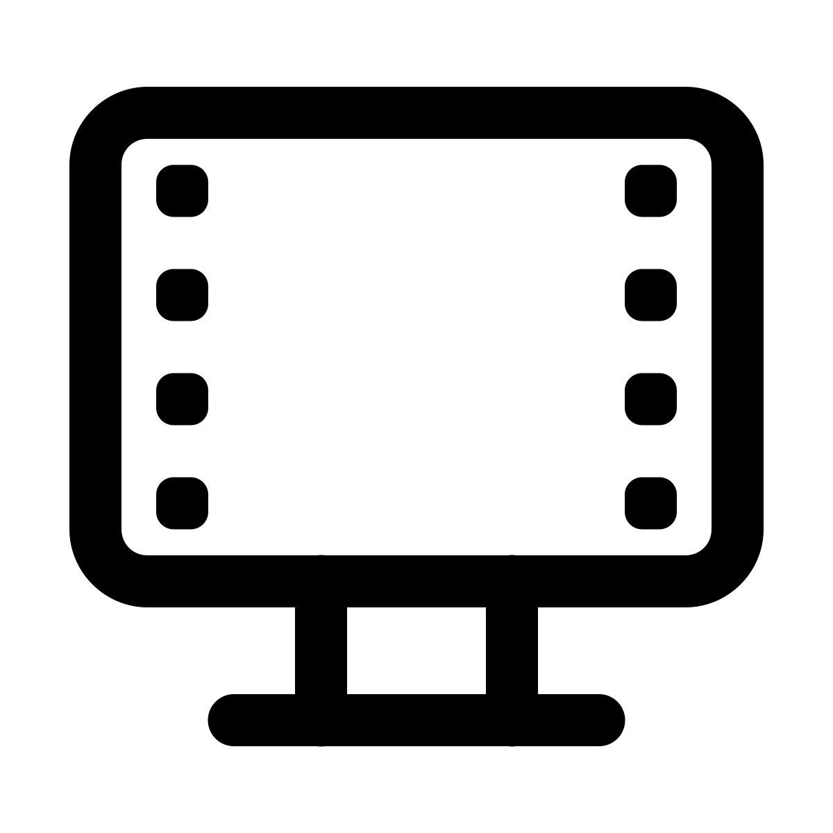 windows 11 outline style mostrar fotogramas icon