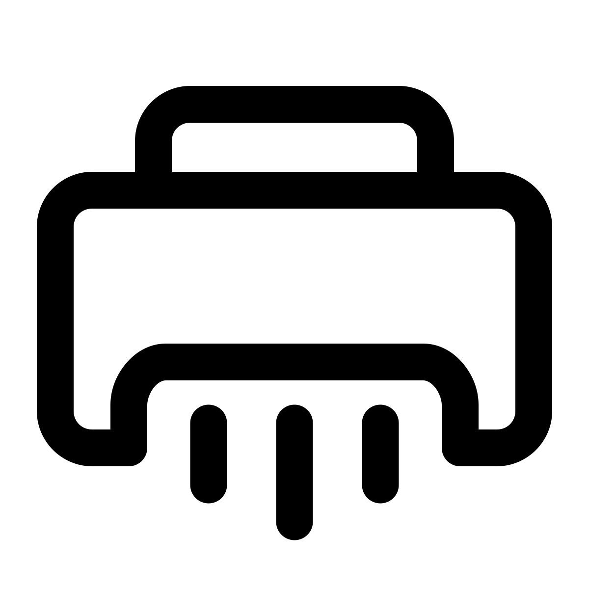 windows 11 outline style shredder icon