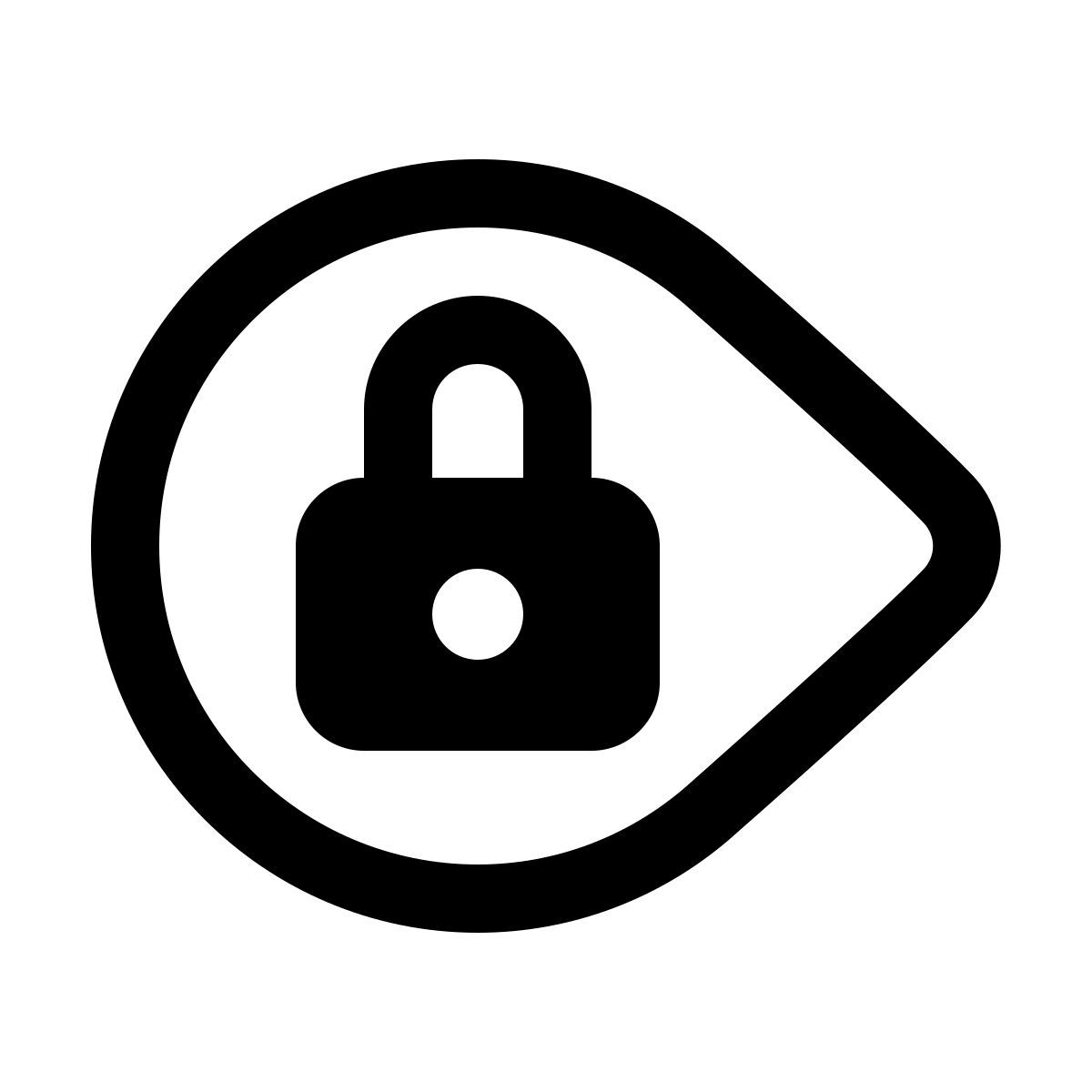 windows 11 outline style 登录表单密码 icon