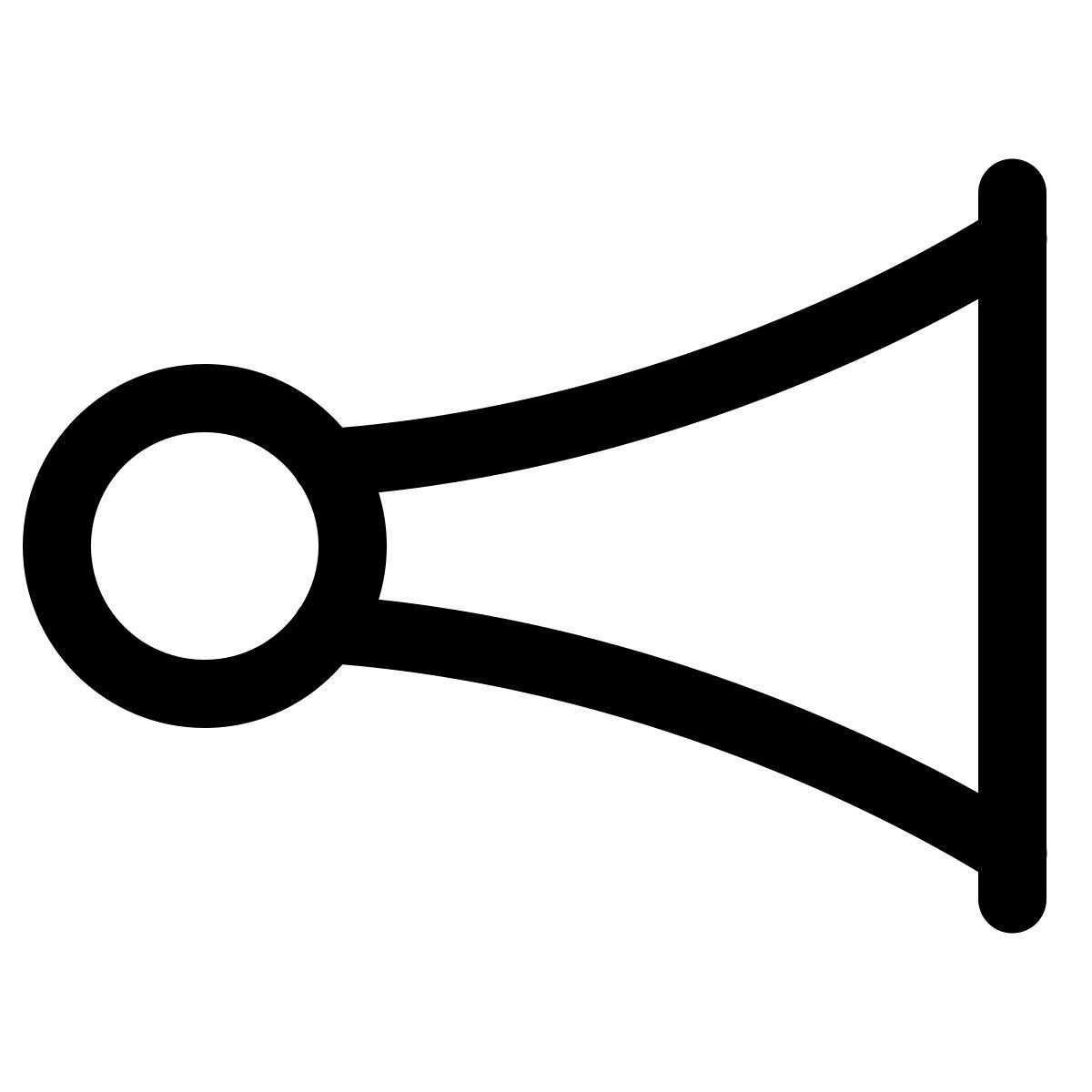 windows 11 outline style claxon icon