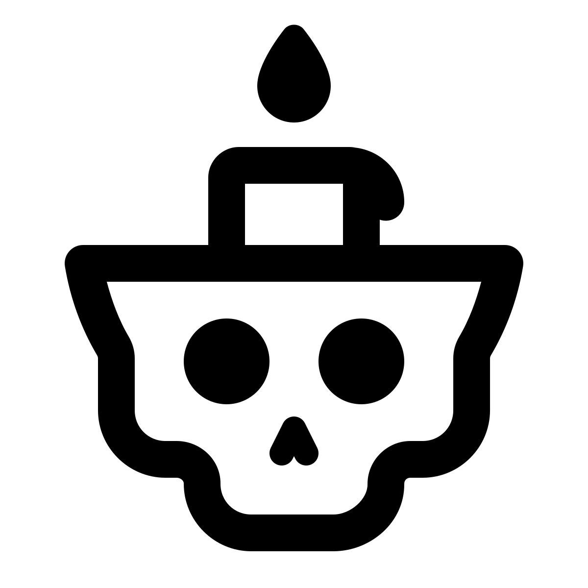 windows 11 outline style vela calavera icon