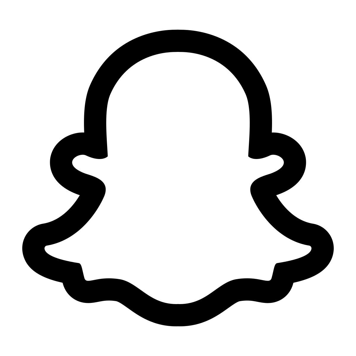 windows 11 outline style snapchat icon