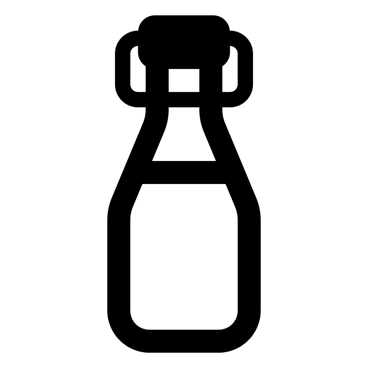 windows 11 outline style 苏打瓶 icon