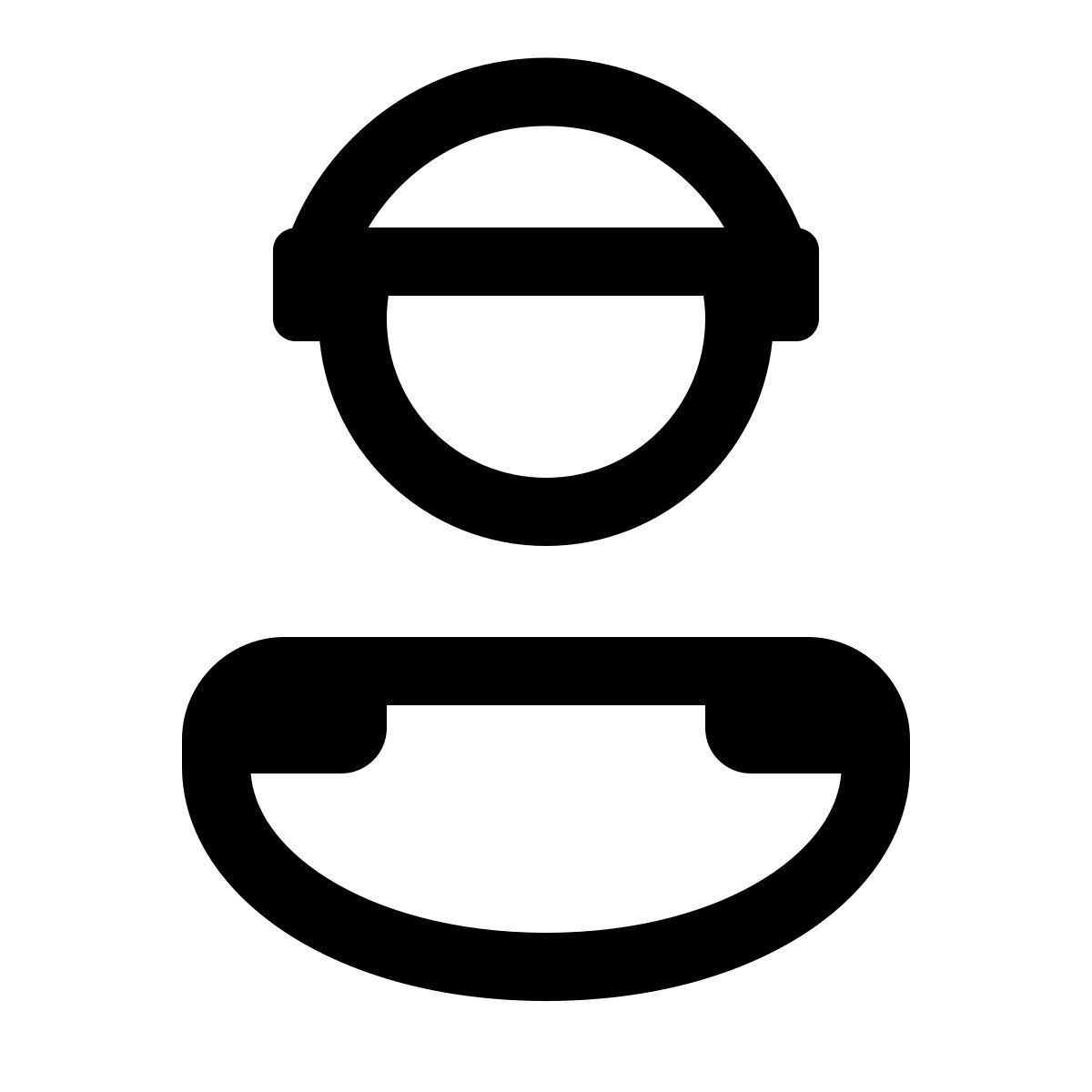 windows 11 outline style soldier man icon