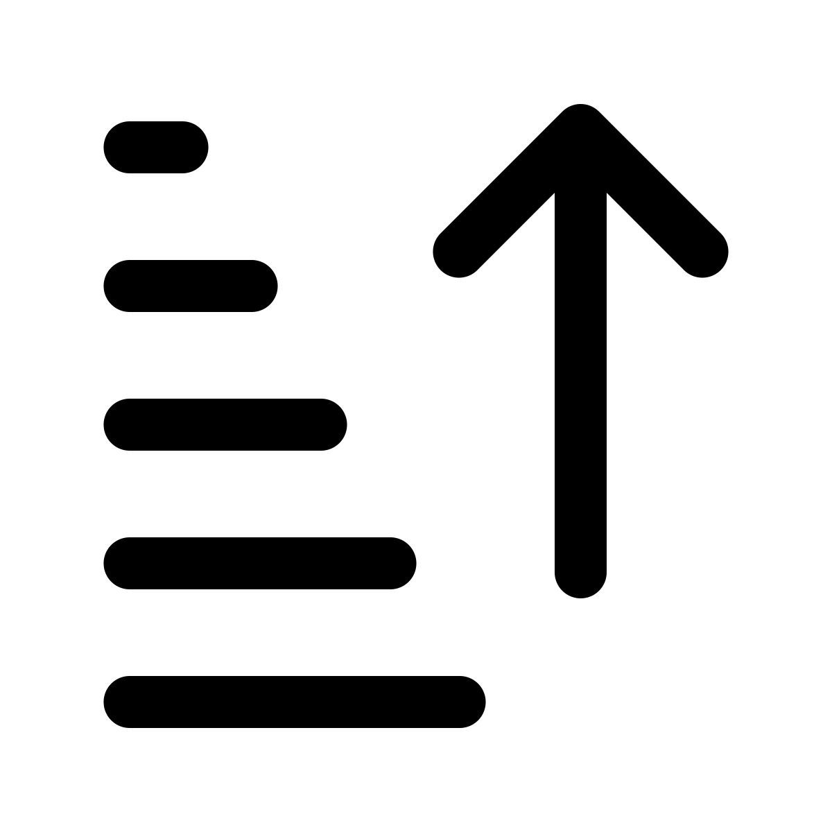 windows 11 outline style ordinamento importo up invertito icon