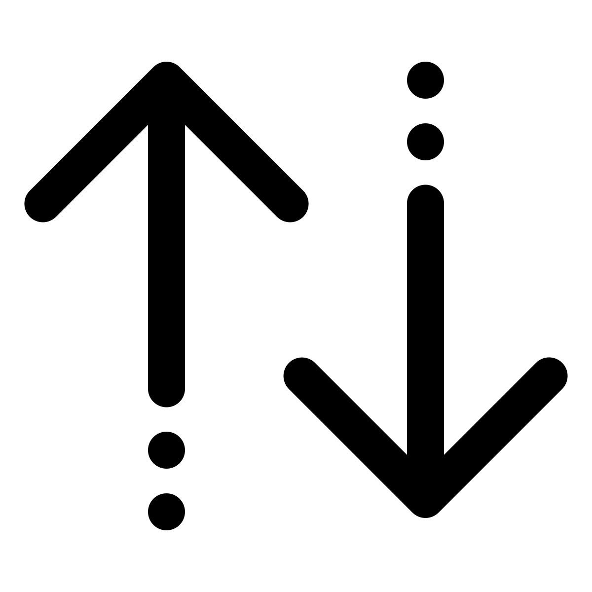 windows 11 outline style sortierpfeile icon