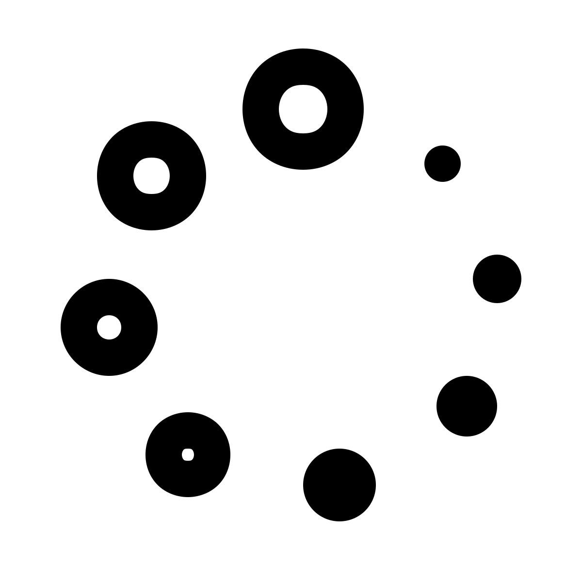 windows 11 outline style quadro giratório 1 icon