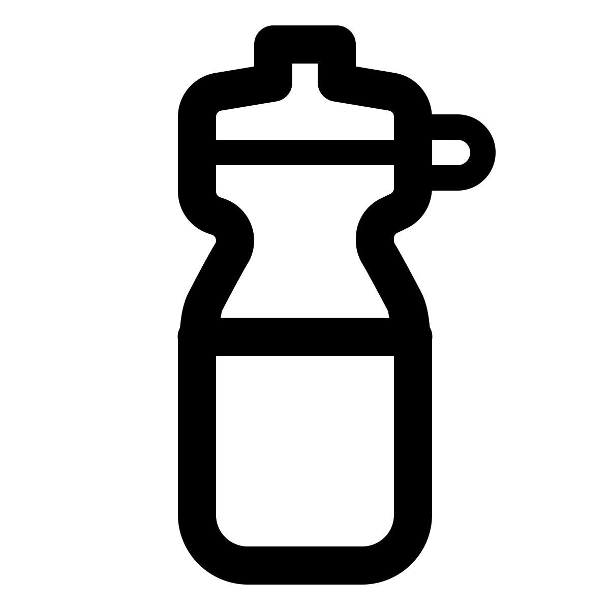 windows 11 outline style bouteille de sport icon