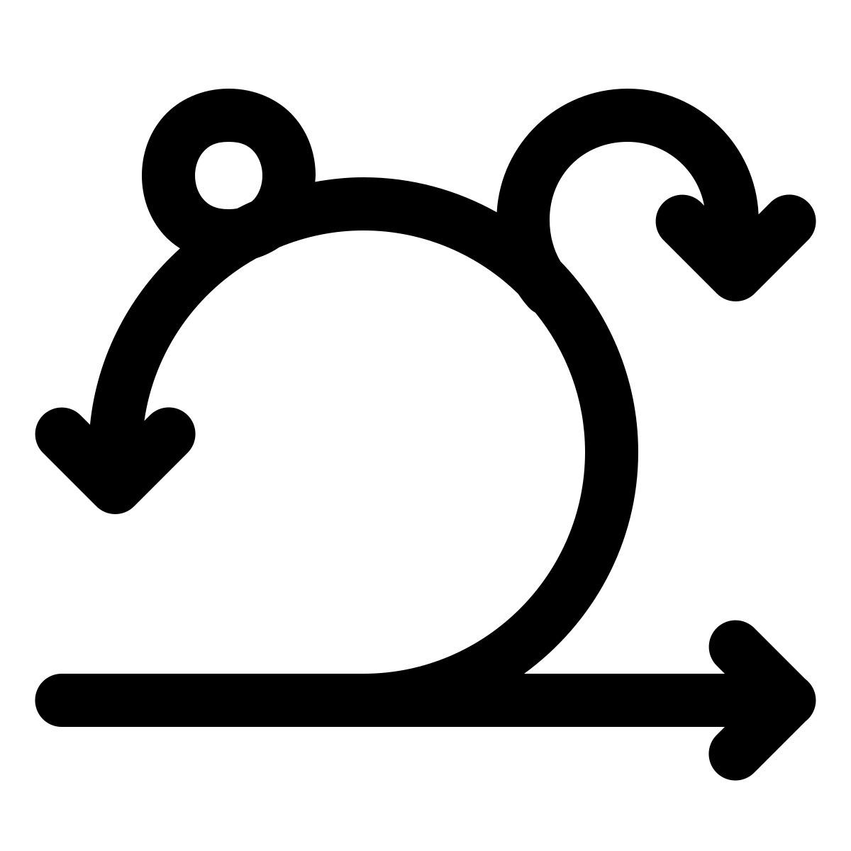 windows 11 outline style sprintwiederholung icon