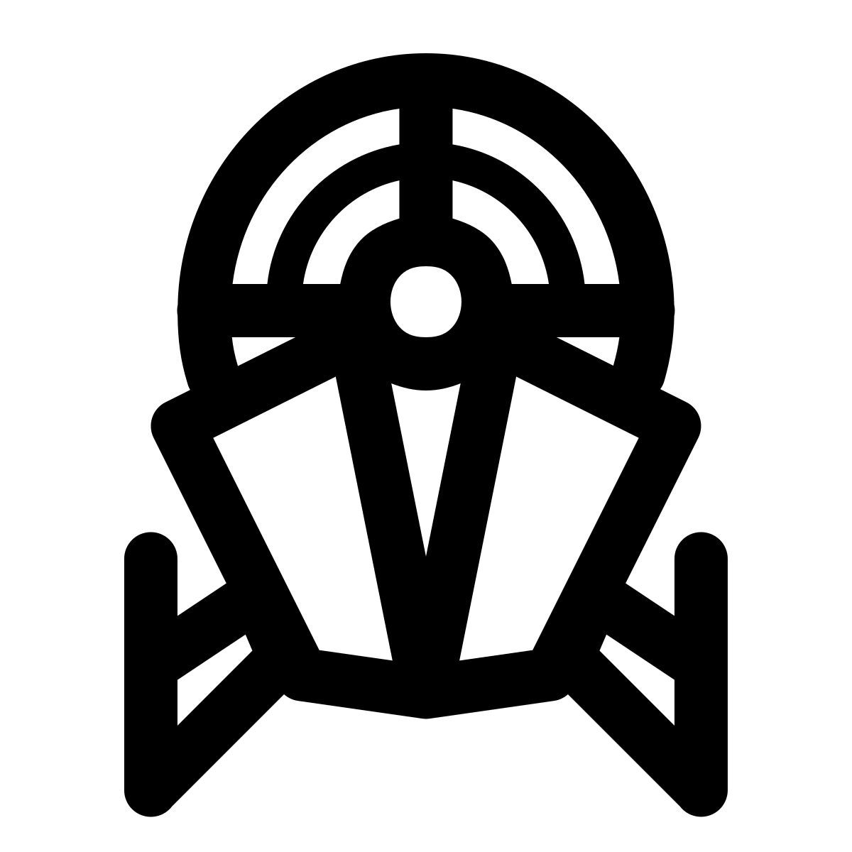 windows 11 outline style barco de la federación unida star trek icon