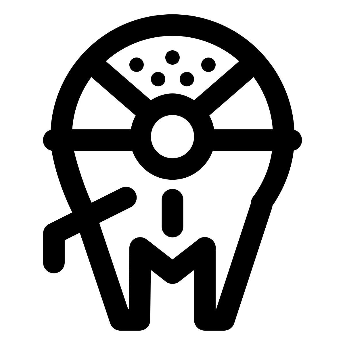 windows 11 outline style star wars halcon millenium icon