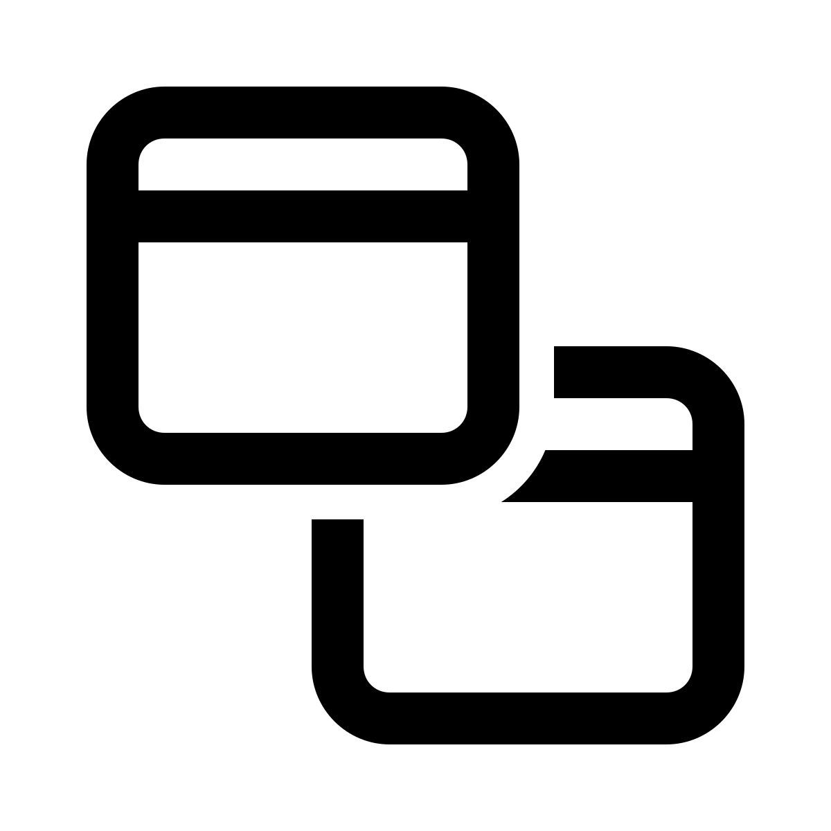 windows 11 outline style vue statique de niveau 1 icon