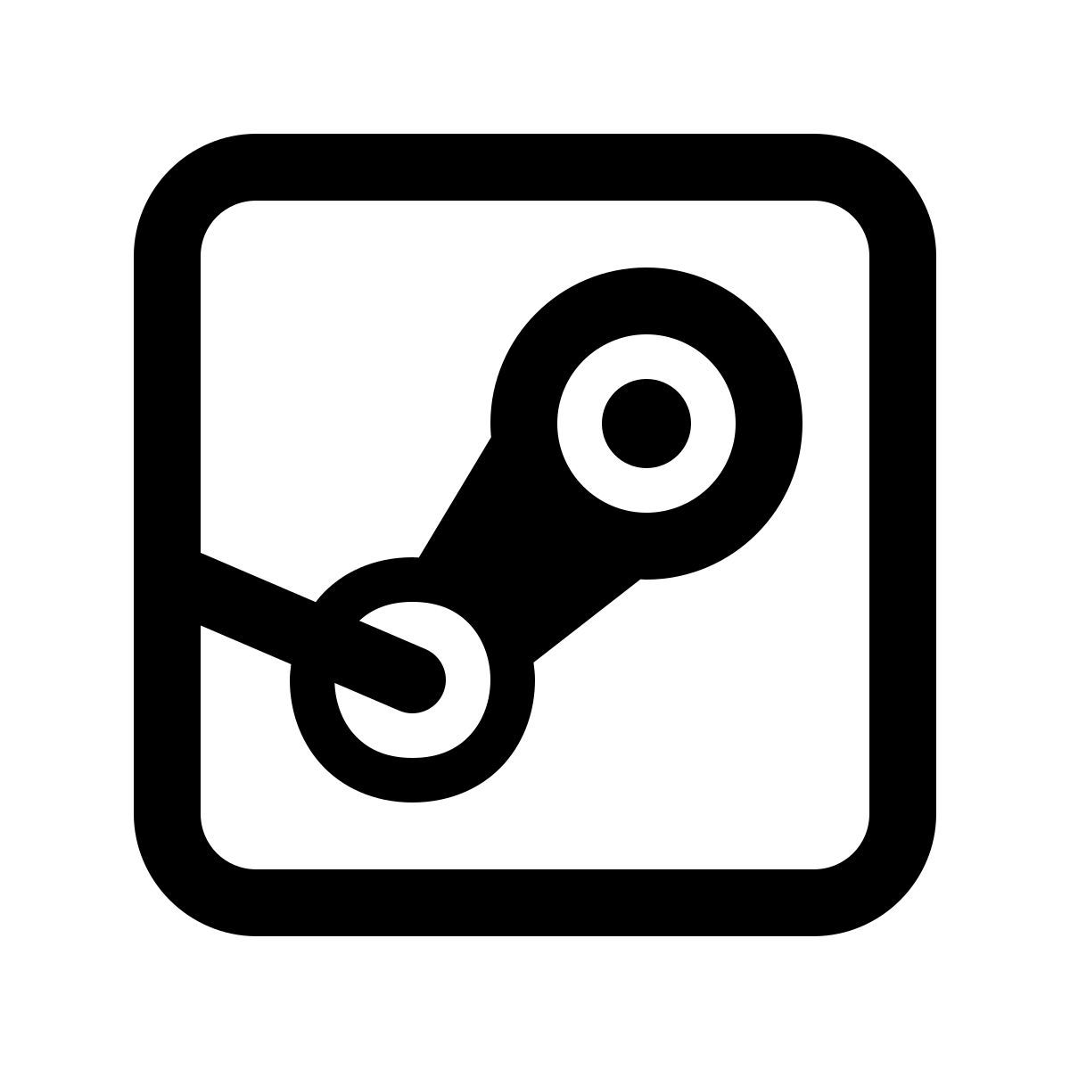 windows 11 outline style steam icon
