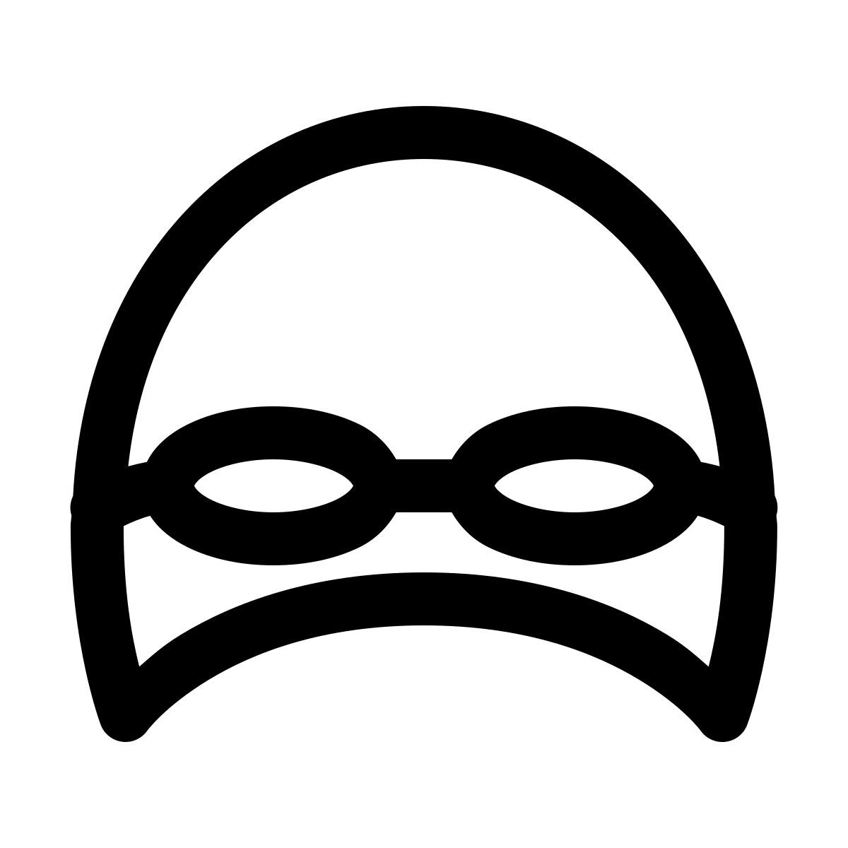 windows 11 outline style swimming cap icon