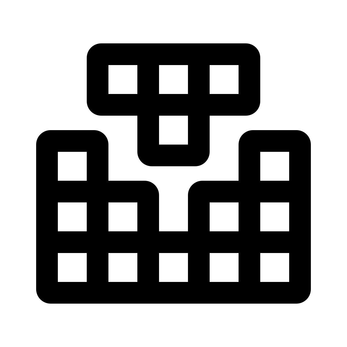 windows 11 outline style 俄罗斯方块 icon