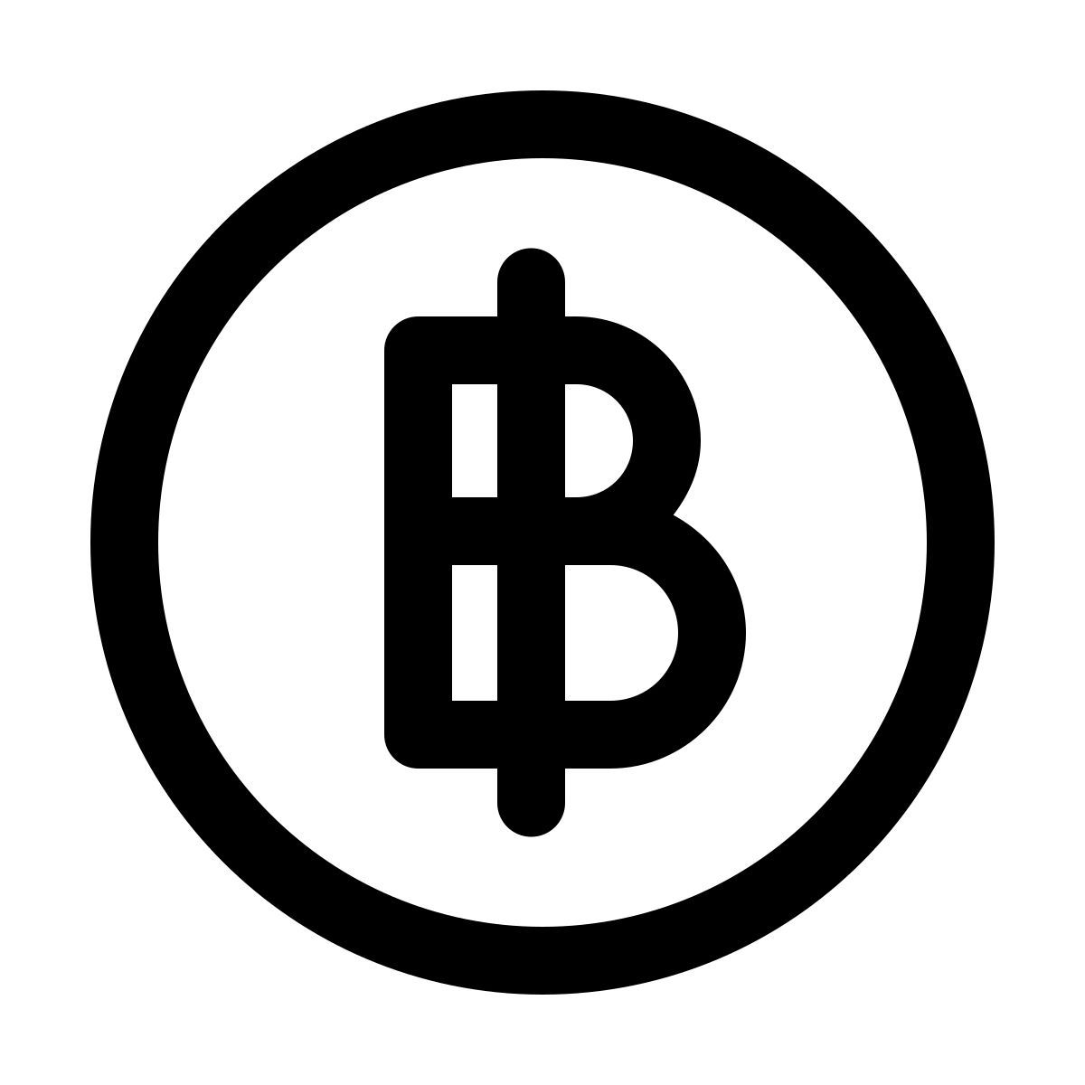 windows 11 outline style thai baht icon