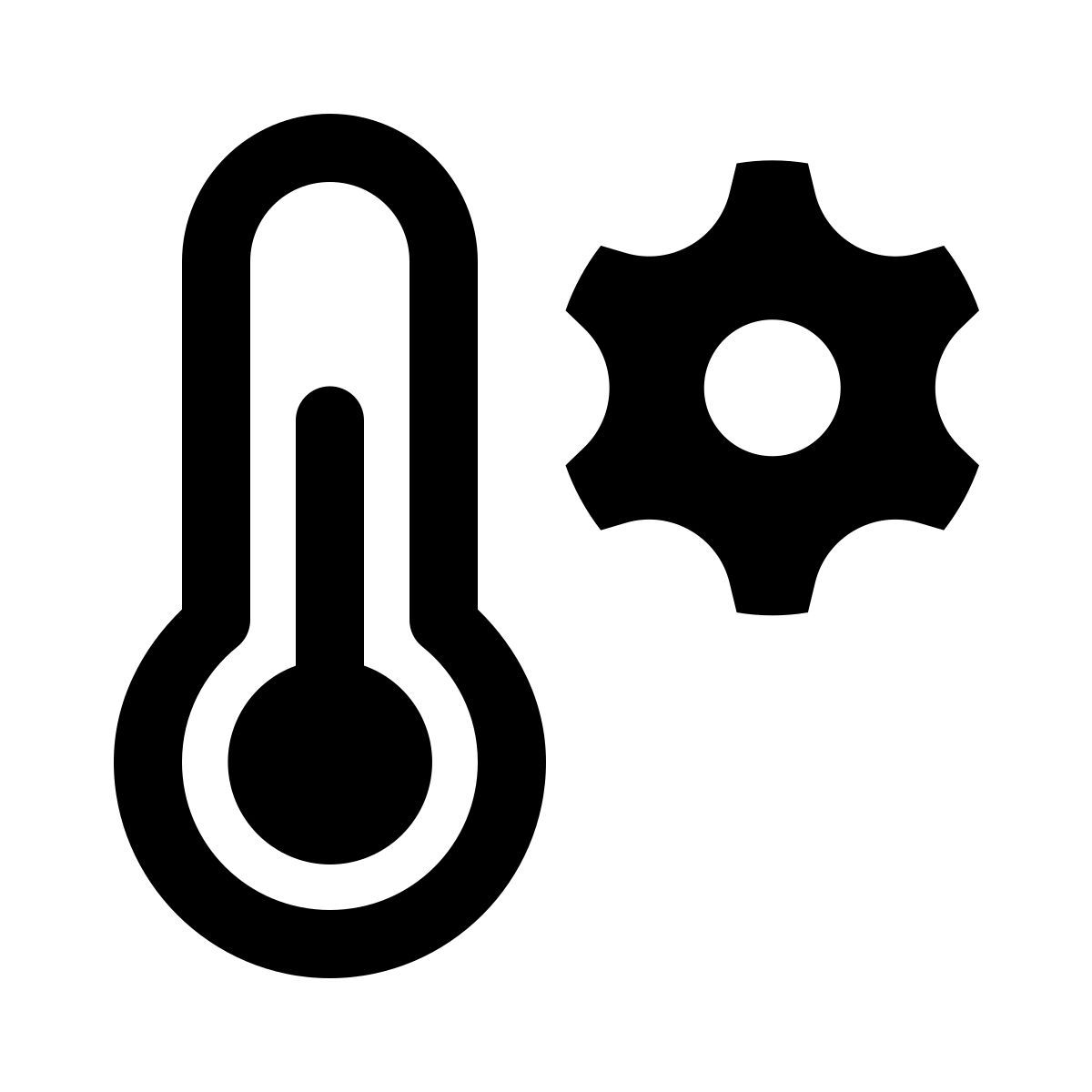 windows 11 outline style 温度计自动化 icon