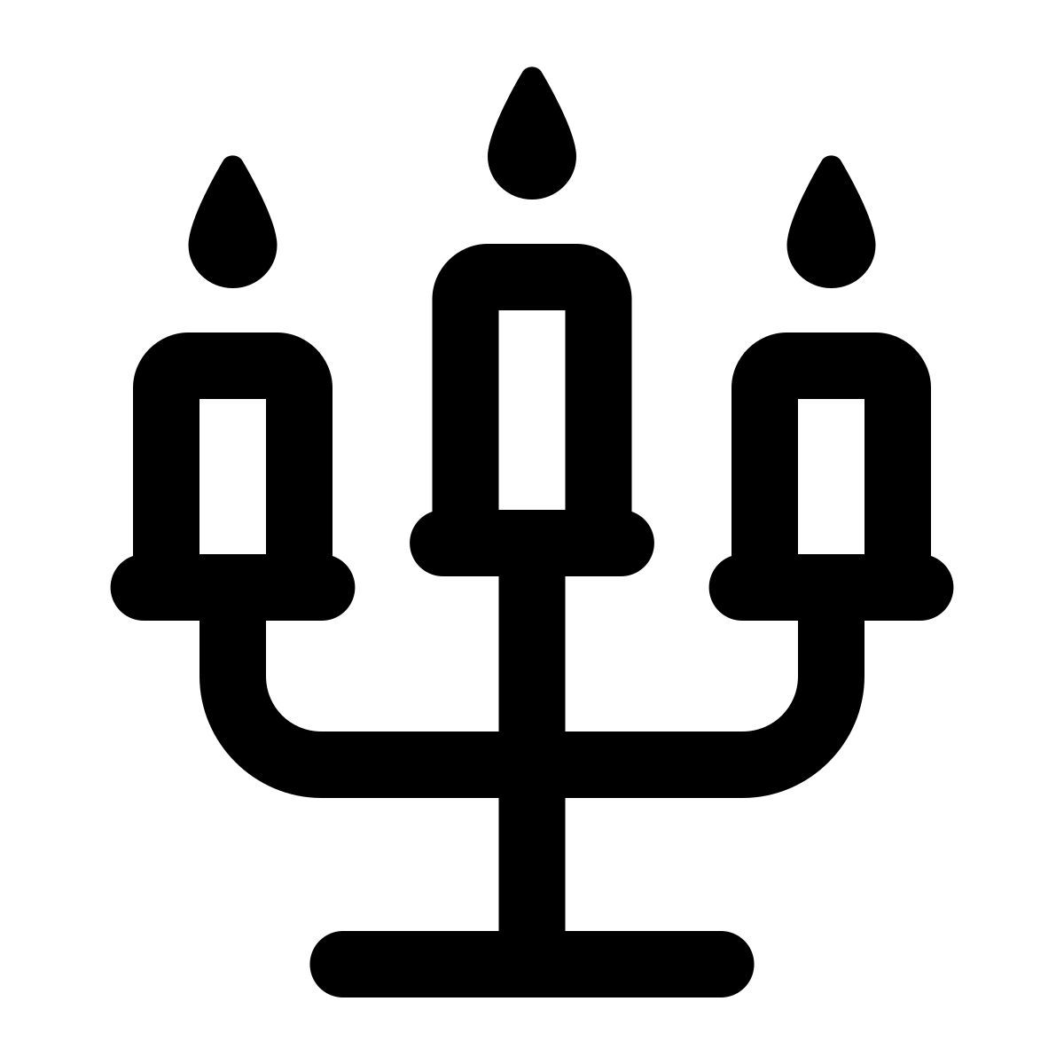 windows 11 outline style 세 가지 빛의 샹들리에 샹들리에 icon