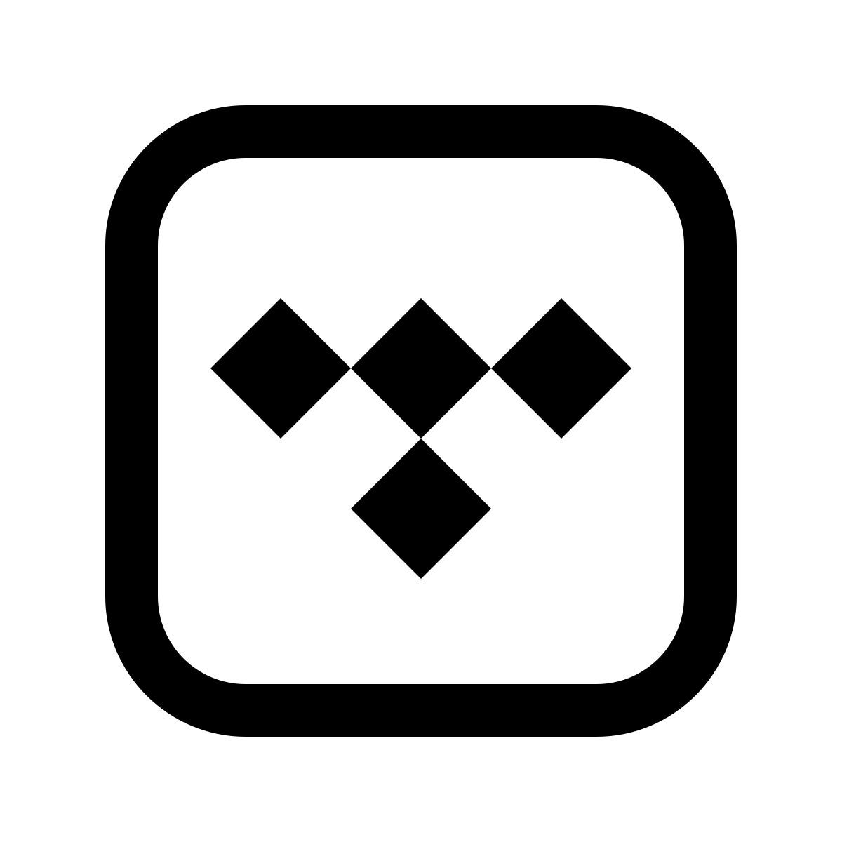 windows 11 outline style tidal icon