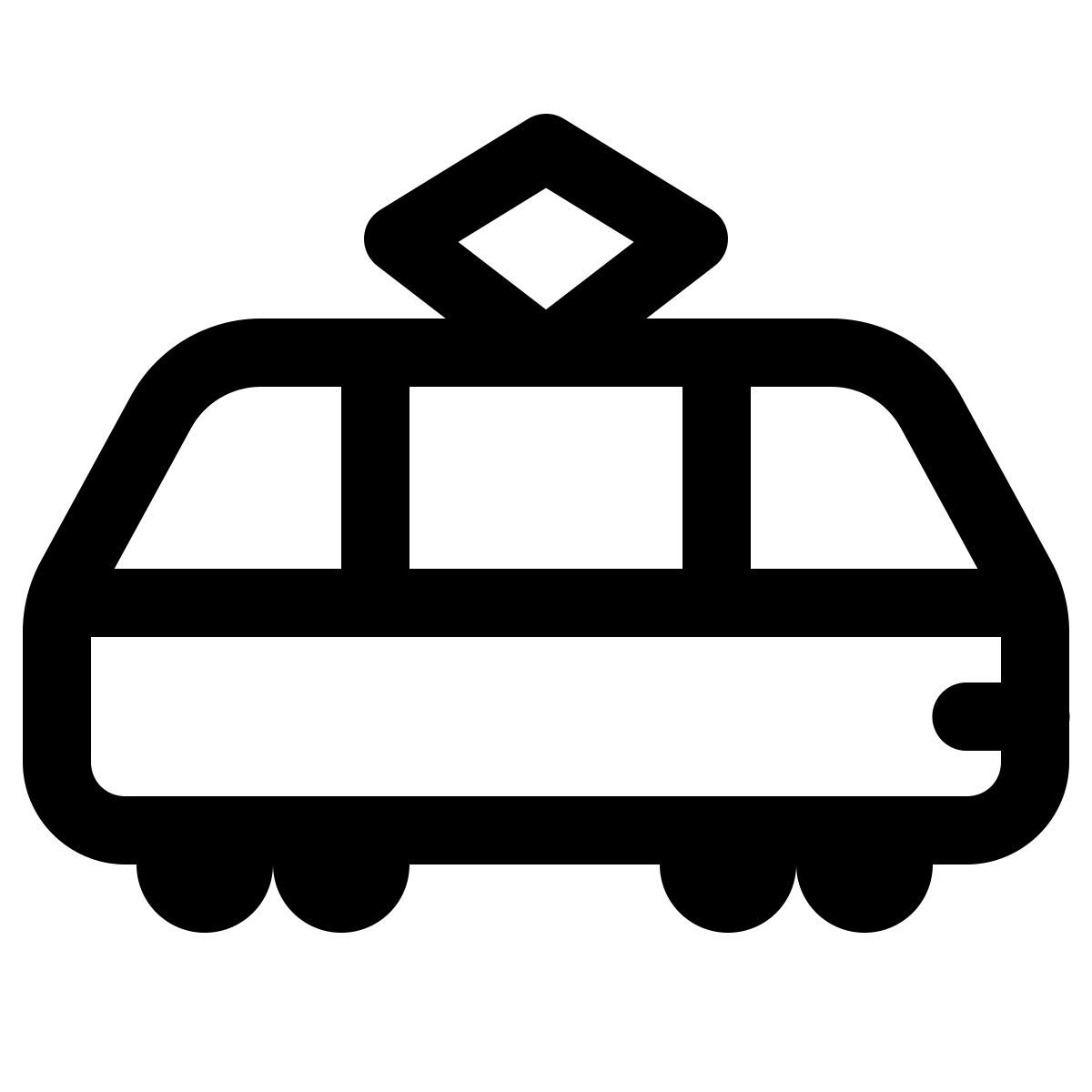 windows 11 outline style 电车2 icon