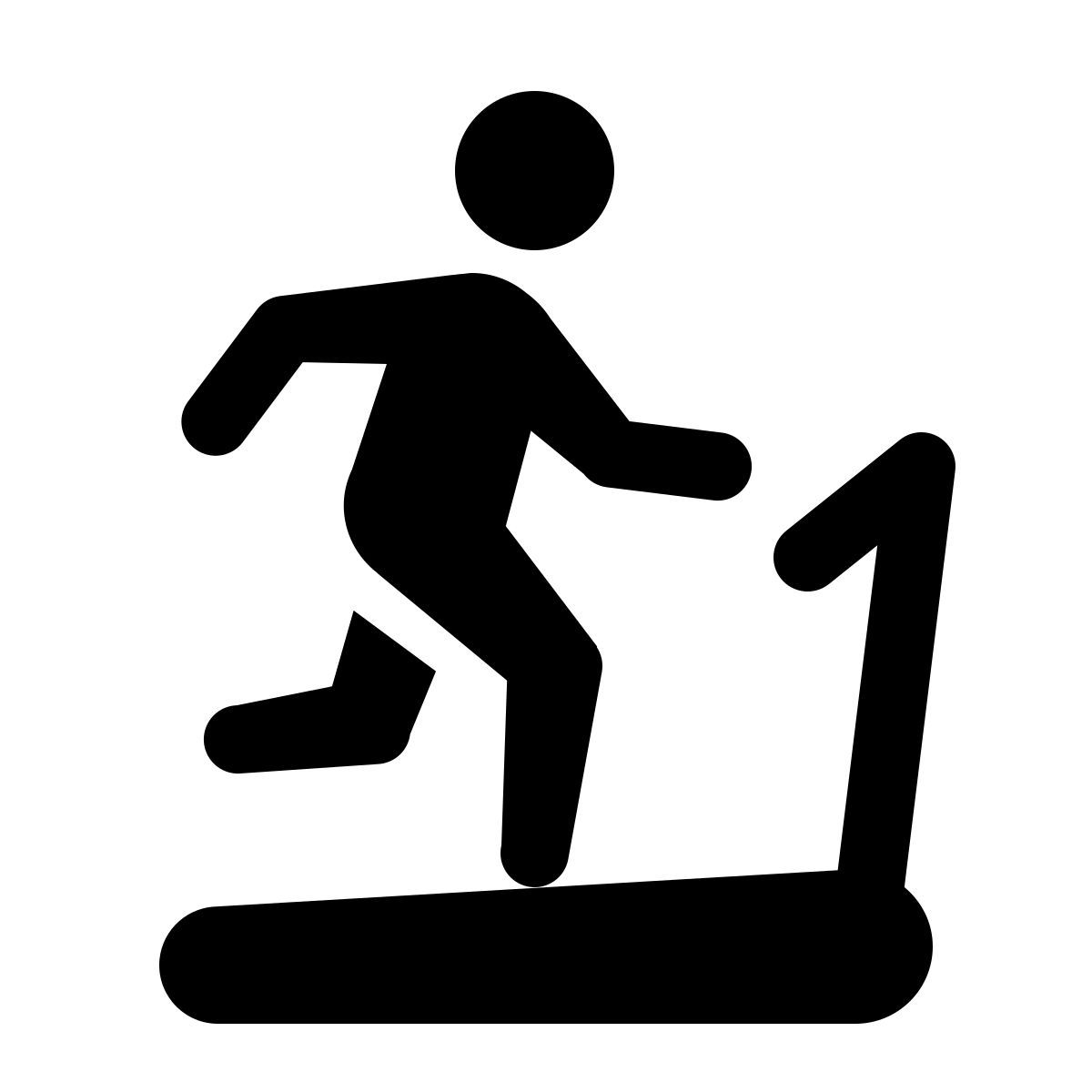 windows 11 outline style 跑步机 icon