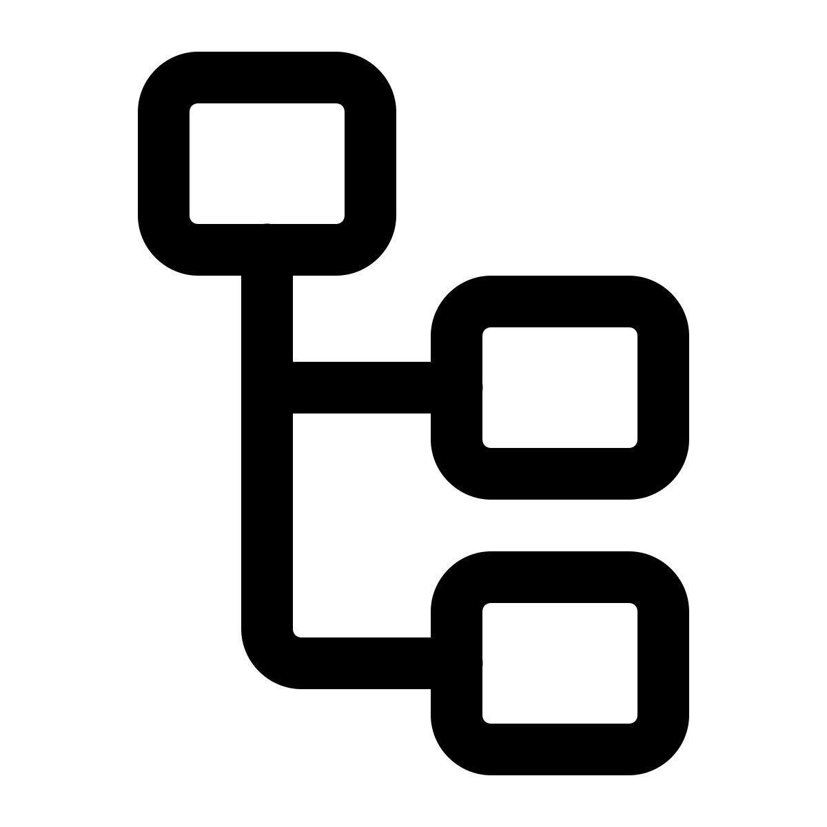 windows 11 outline style 树状结构 icon
