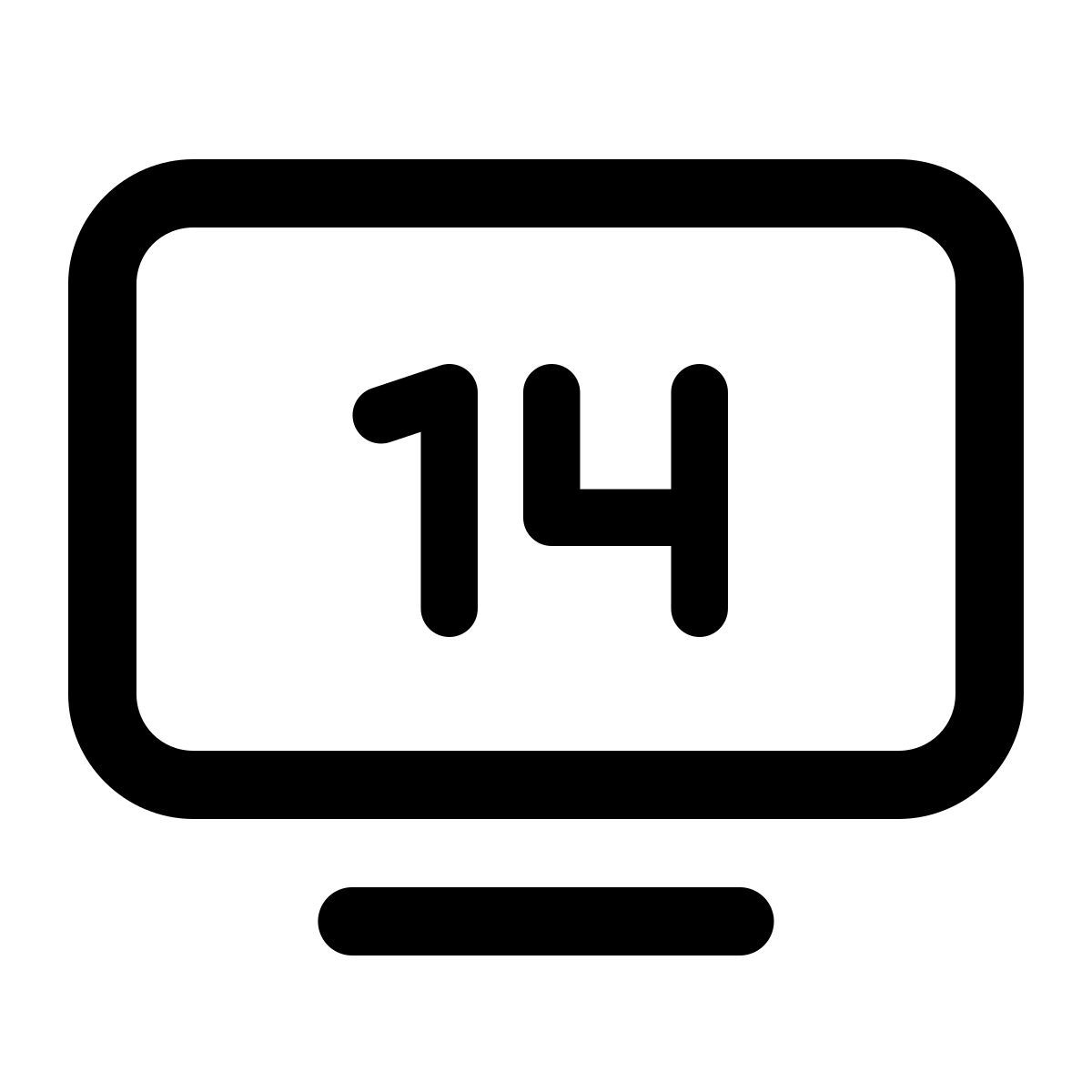 windows 11 outline style tv 14 icon