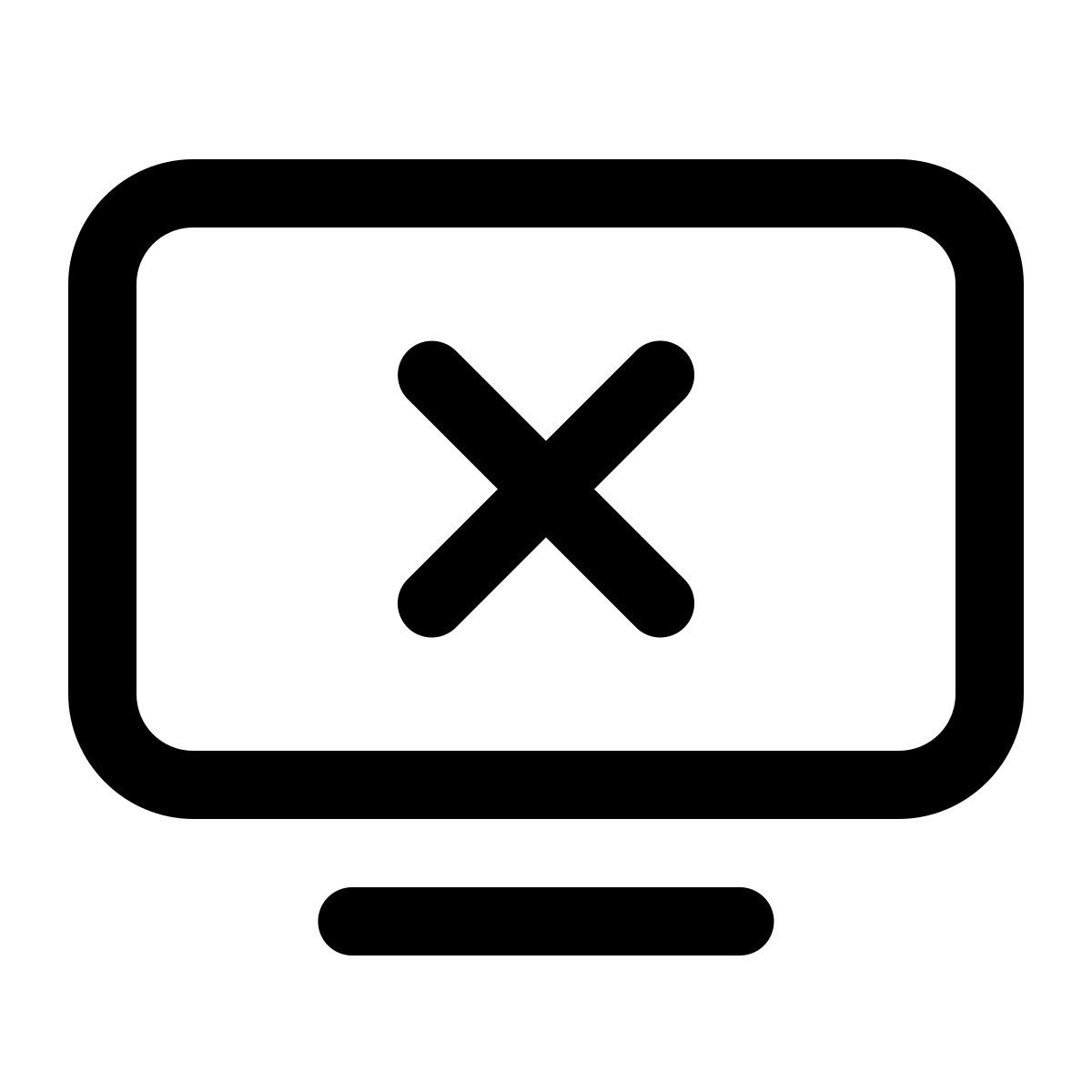 windows 11 outline style 电视关闭 icon