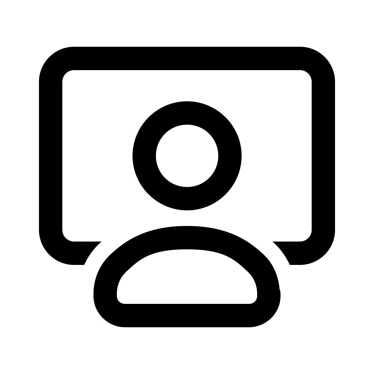 windows 11 outline style 在电脑前 icon